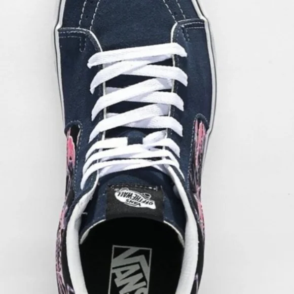 Vans SK8 Hi Zap Black/True White Men's Classic Skate Shoes Size12 - Picture 8 of 8